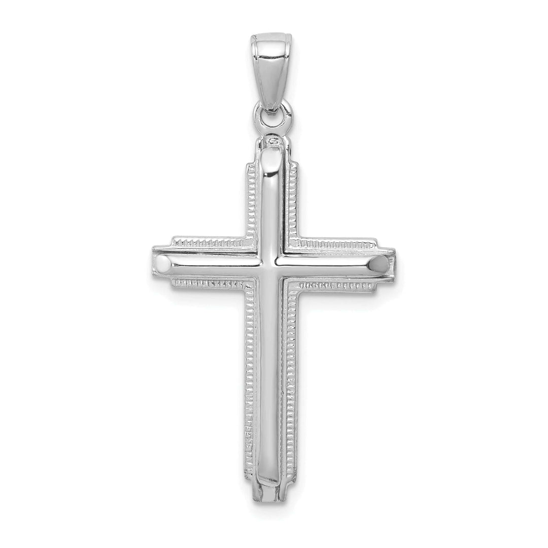 Lovely Rita's Charms & Pendants 14K White Gold Classic Polished Latin Cross Pendant
