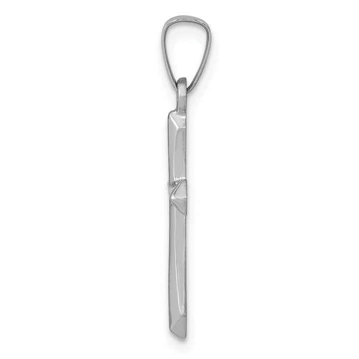 Lovely Rita's Charms & Pendants 14K White Gold Classic Polished Passion Cross Pendant