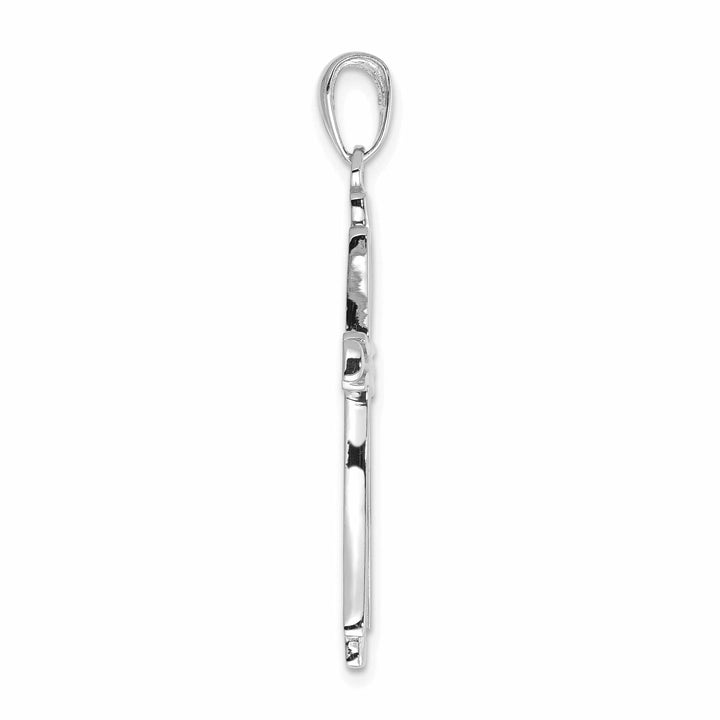 Lovely Rita's Charms & Pendants 14K White Gold Classic Polished Solid Latin Cross Pendant