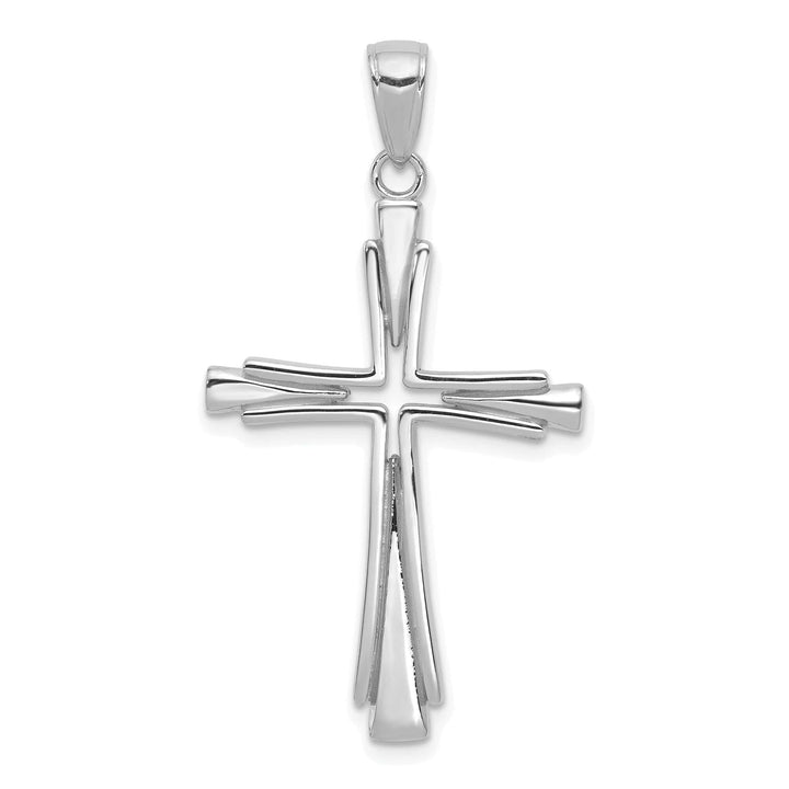 Lovely Rita's Charms & Pendants 14K White Gold Classic Polished Solid Latin Cross Pendant