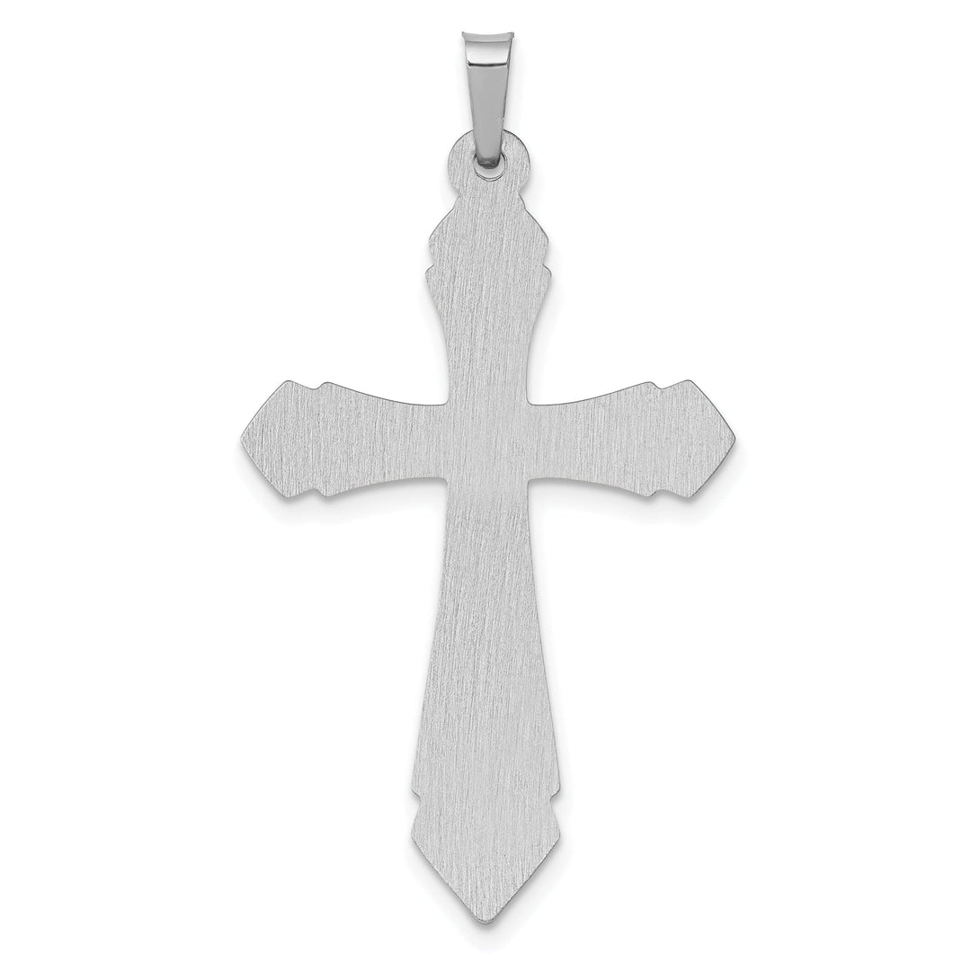Lovely Rita's Charms & Pendants 14K White Gold Classic & Satin Passion Cross Pendant