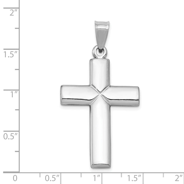 Lovely Rita's Charms & Pendants 14K White Gold Classic Stamping Latin Cross Pendant