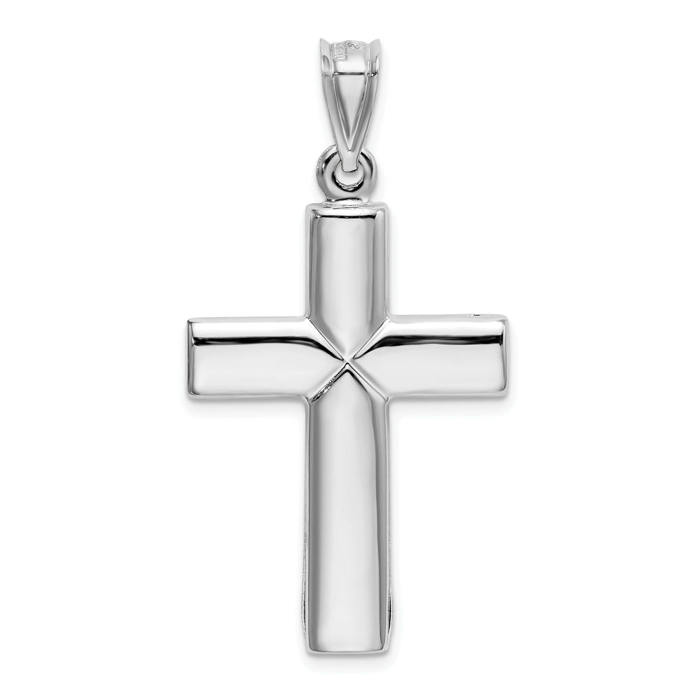 Lovely Rita's Charms & Pendants 14K White Gold Classic Stamping Latin Cross Pendant