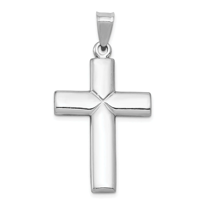 Lovely Rita's Charms & Pendants 14K White Gold Classic Stamping Latin Cross Pendant
