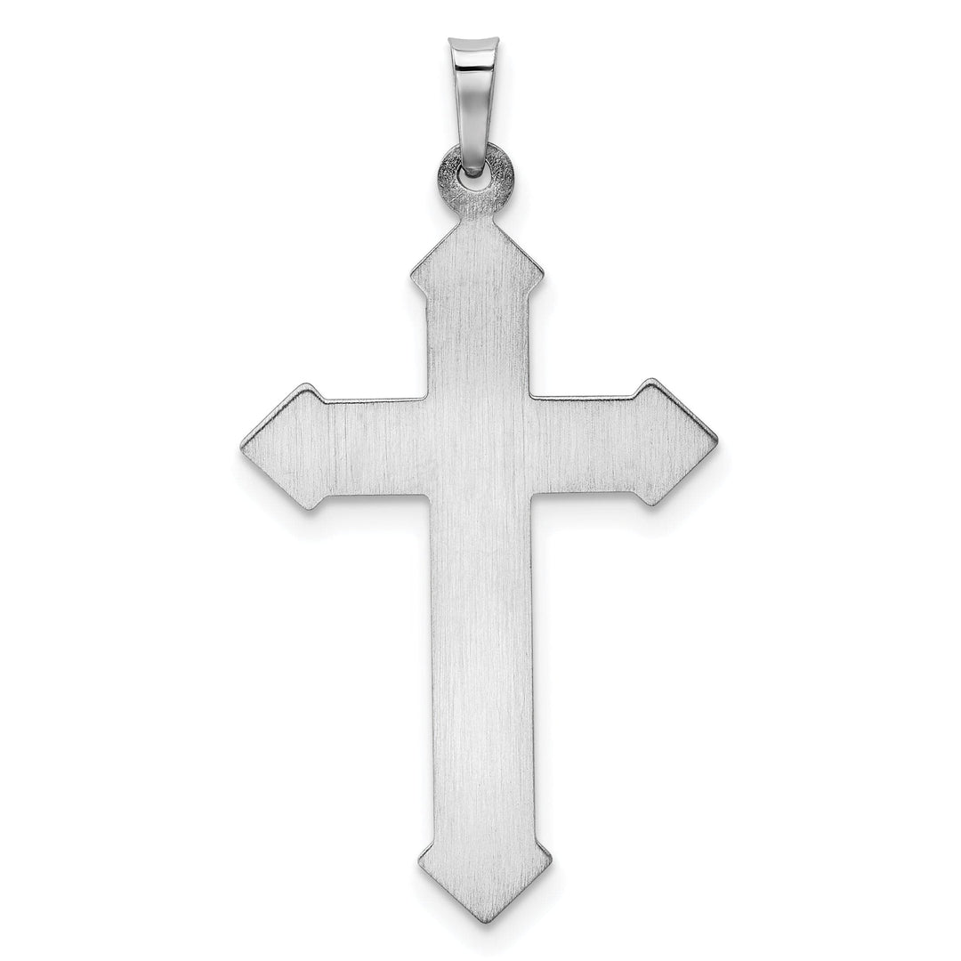 Lovely Rita's Charms & Pendants 14K White Gold Classic & Textured Passion Cross Pendant