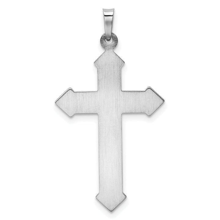 Lovely Rita's Charms & Pendants 14K White Gold Classic & Textured Passion Cross Pendant
