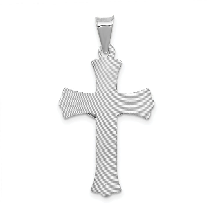 Lovely Rita's Charms & Pendants 14K White Gold Contemporary Crucifix Cross Pendant