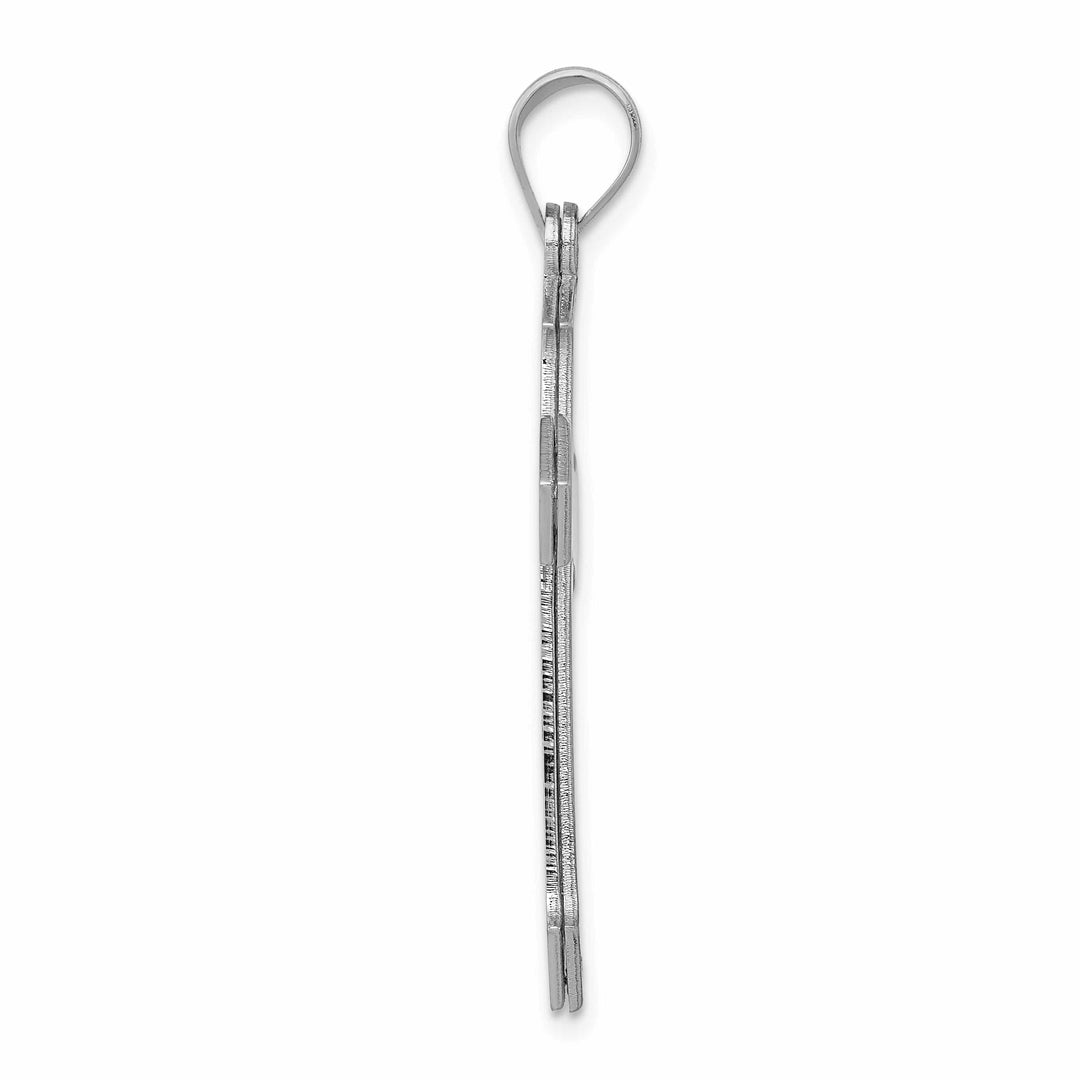 Lovely Rita's Charms & Pendants 14K White Gold Contemporary Passion Cross Pendant