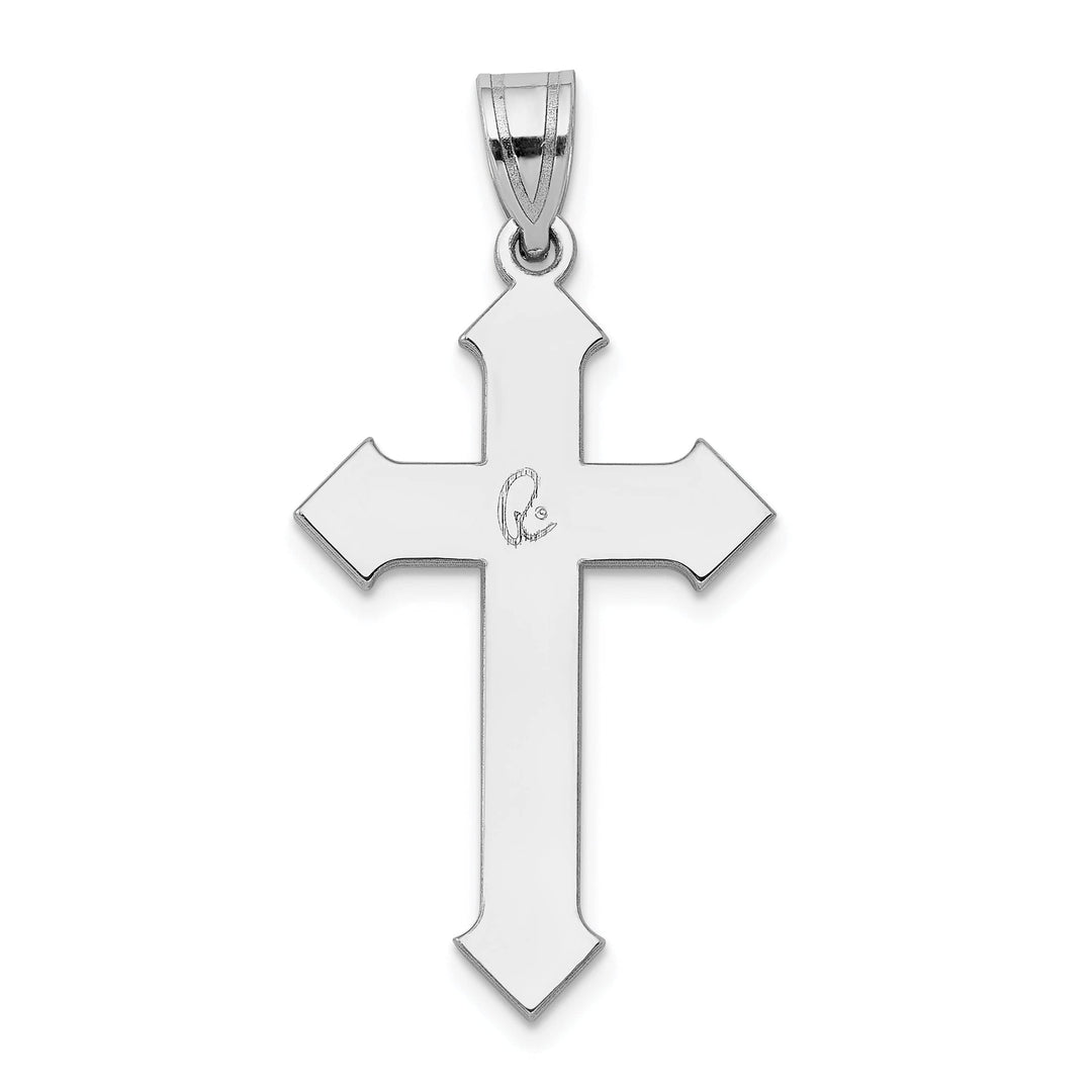 Lovely Rita's Charms & Pendants 14K White Gold Contemporary Passion Cross Pendant
