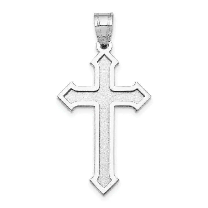 Lovely Rita's Charms & Pendants 14K White Gold Contemporary Passion Cross Pendant