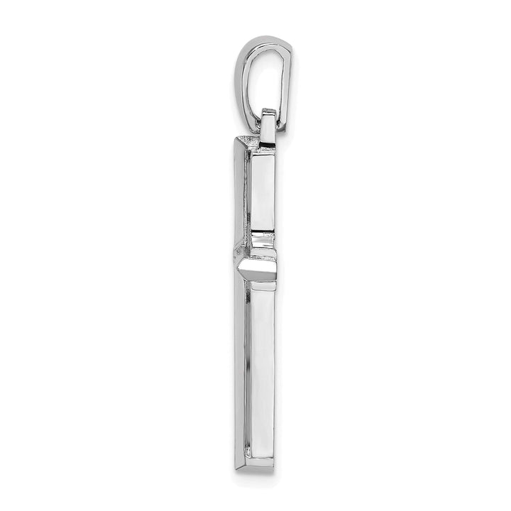 Lovely Rita's Charms & Pendants 14K White Gold Modern Polished Latin Cross Pendant