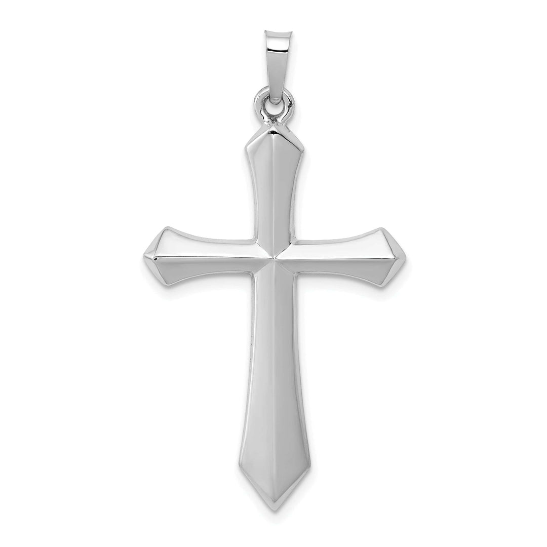Lovely Rita's Charms & Pendants 14K White Gold Refined Polished Passion Cross Pendant