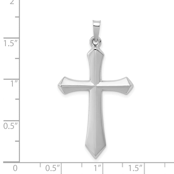 Lovely Rita's Charms & Pendants 14K White Gold Refined Polished Passion Cross Pendant