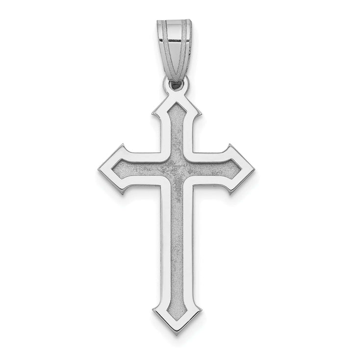 Lovely Rita's Charms & Pendants 14K White Gold Statement Passion Cross Pendant