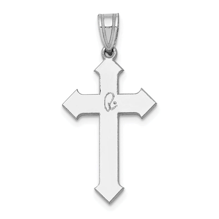 Lovely Rita's Charms & Pendants 14K White Gold Statement Passion Cross Pendant