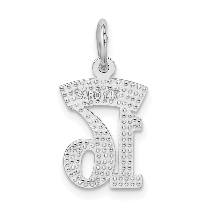 Lovely Rita's Charms & Pendants 14k White Gold SWEET 16 Pendant