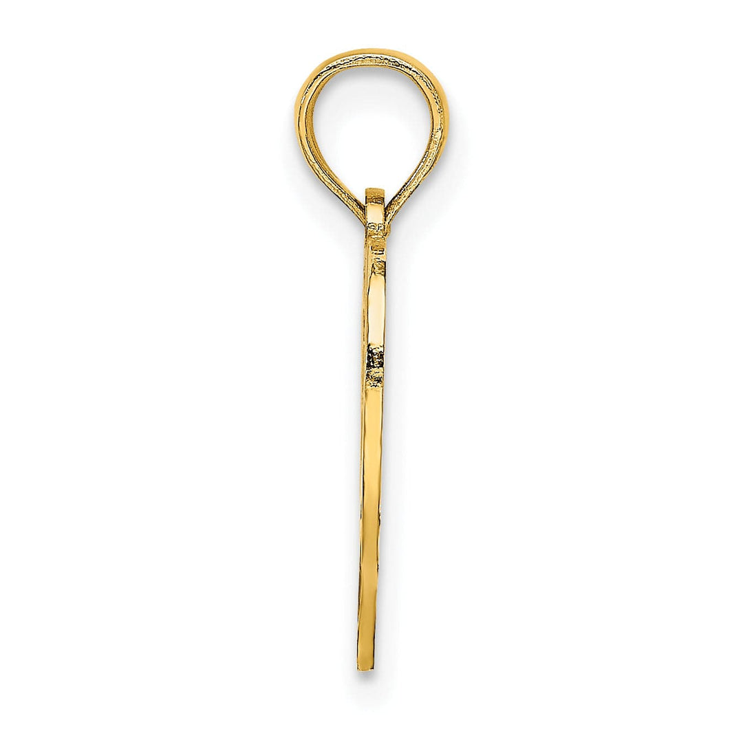 Lovely Rita's Charms & Pendants 14k Yellow Gold 16 Inside Heart Design Pendant