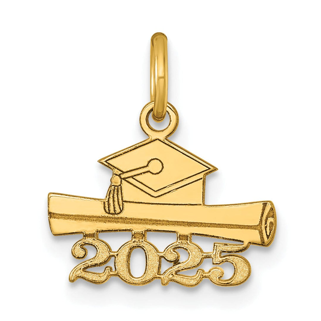Lovely Rita's Charms & Pendants 14K Yellow Gold 2025 Graduation Cap Diploma Charm