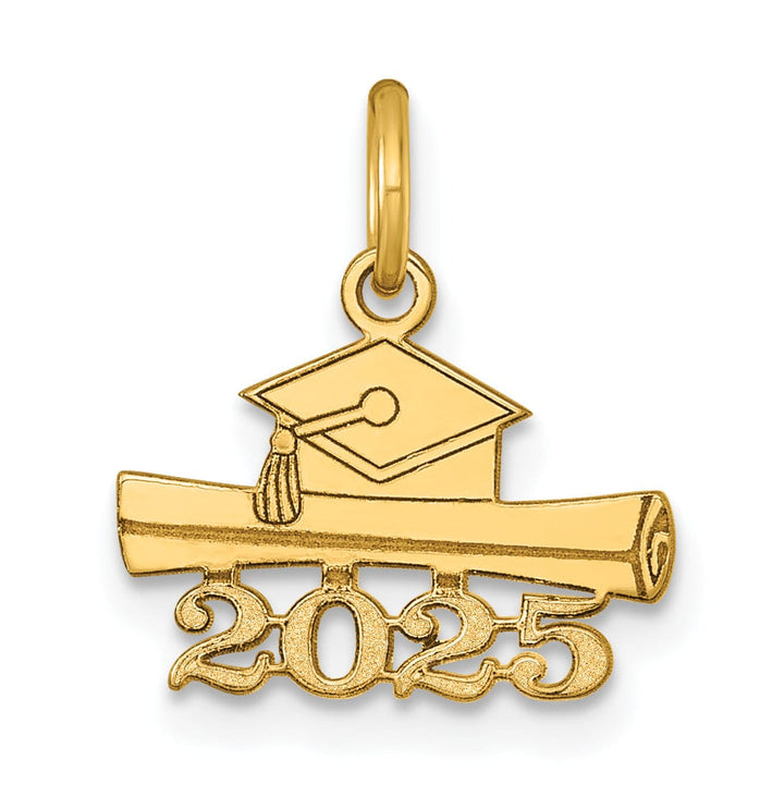 Lovely Rita's Charms & Pendants 14K Yellow Gold 2025 Graduation Cap Diploma Charm