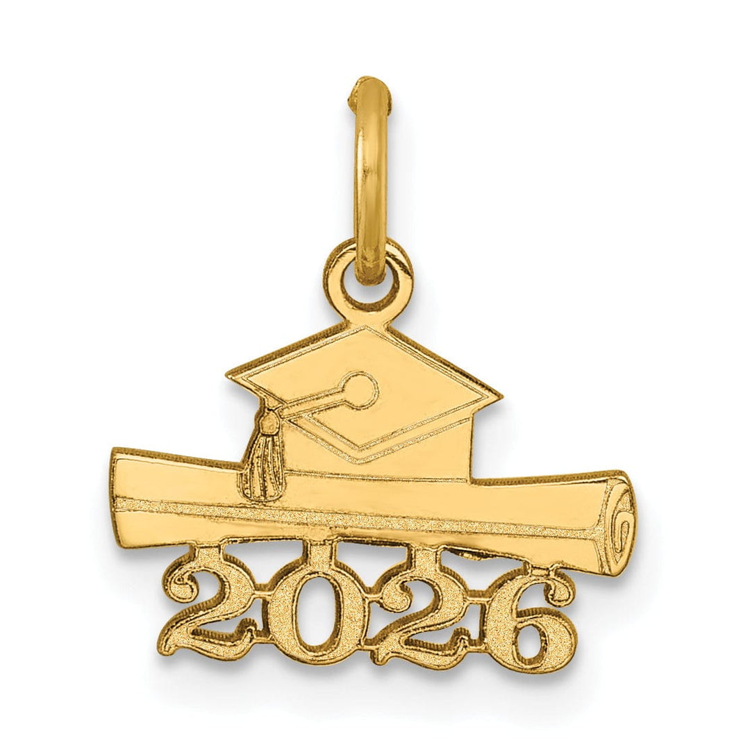 Lovely Rita's Charms & Pendants 14k Yellow Gold 2026 Graduation Cap Diploma Charm
