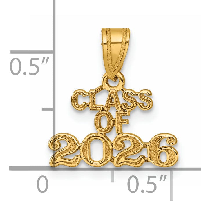 Lovely Rita's Charms & Pendants 14k Yellow Gold  Block CLASS OF 2026 Charm