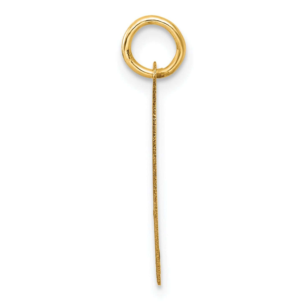 Lovely Rita's Charms & Pendants 14K Yellow Gold CLASS OF 2025 Cut-Out Heart Design Charm