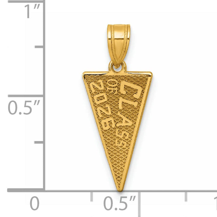 Lovely Rita's Charms & Pendants 14K Yellow Gold Class Of 2026 Rally Flag  Graduation Charm