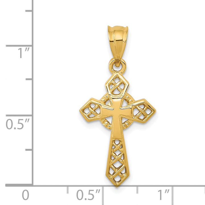 Lovely Rita's Charms & Pendants 14K Yellow Gold Classic Celtic Cross Pendant
