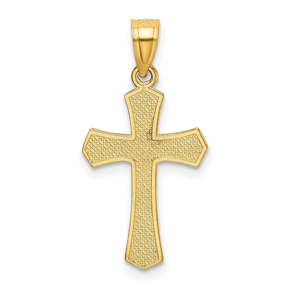 Lovely Rita's Charms & Pendants 14K Yellow Gold Classic D.C Crucifix Cross Pendant