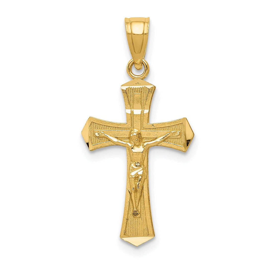 Lovely Rita's Charms & Pendants 14K Yellow Gold Classic D.C Crucifix Cross Pendant