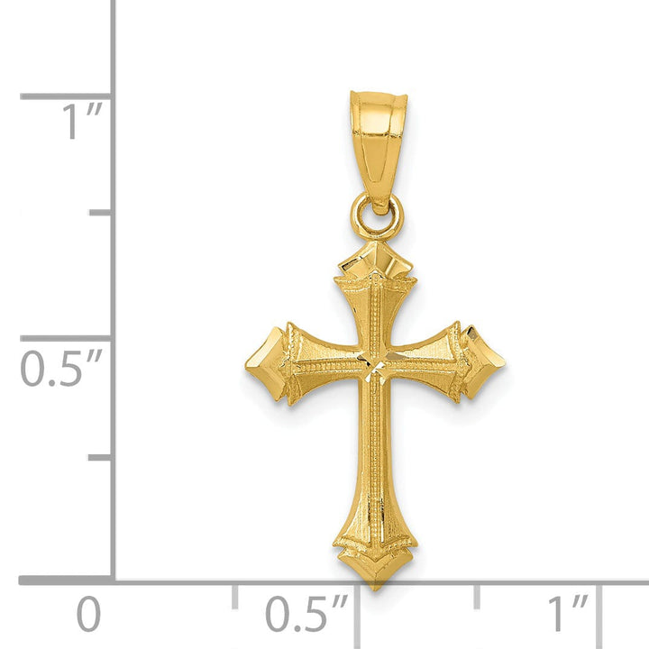 Lovely Rita's Charms & Pendants 14K Yellow Gold Classic D.C Passion Cross Pendant