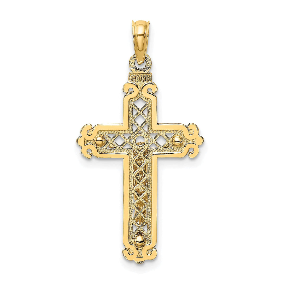 Lovely Rita's Charms & Pendants 14K Yellow Gold Classic Fancy Crucifix Cross Pendant