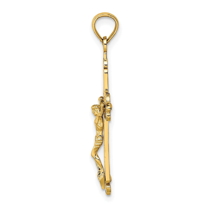 Lovely Rita's Charms & Pendants 14K Yellow Gold Classic Fancy Crucifix Cross Pendant