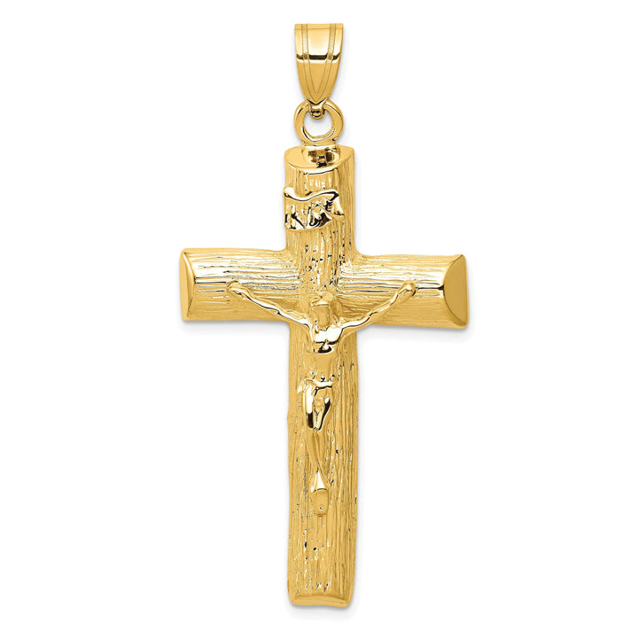 Lovely Rita's Charms & Pendants 14K Yellow Gold Classic Large Tree INRI Cross Pendant