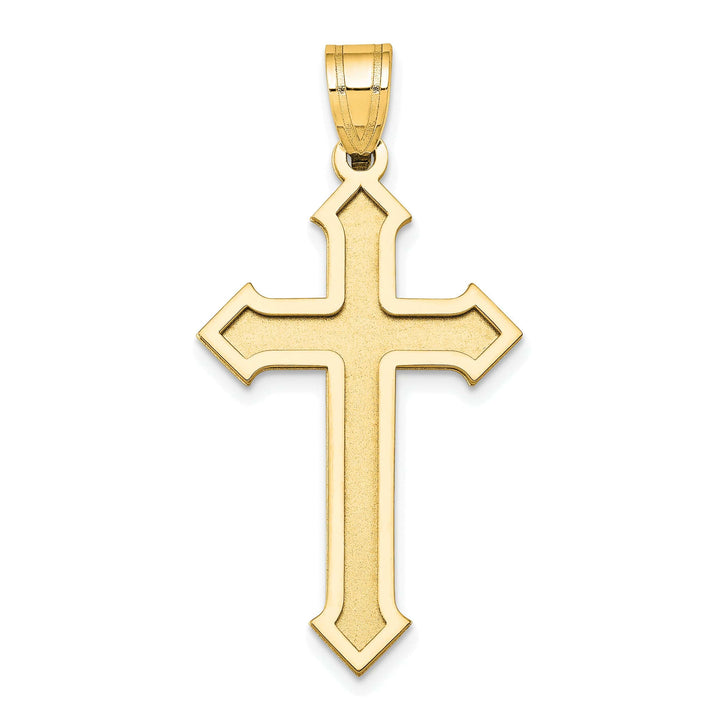 Lovely Rita's Charms & Pendants 14K Yellow Gold Classic Passion Cross Pendant