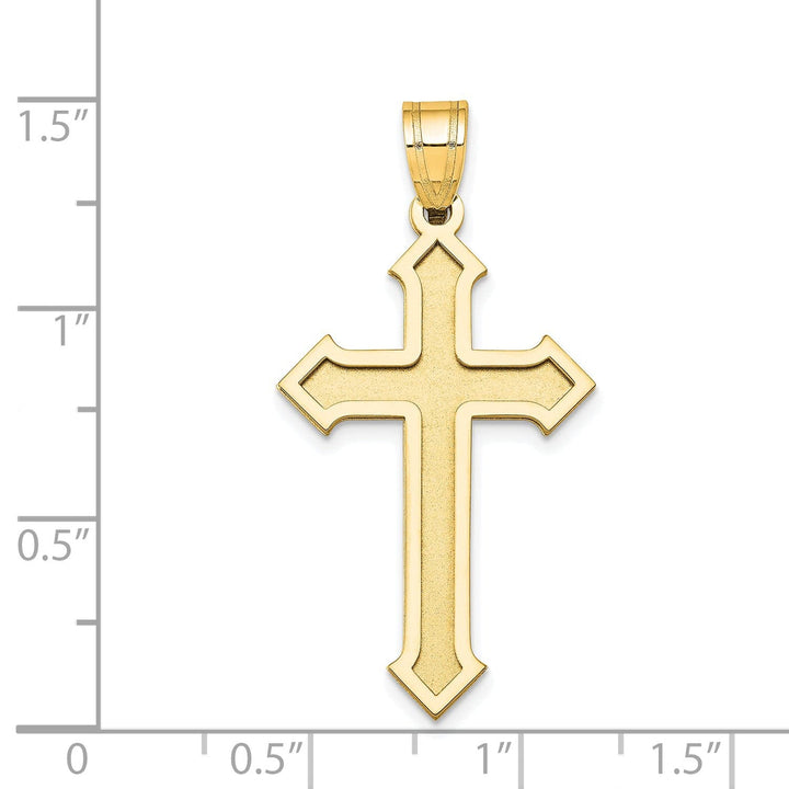 Lovely Rita's Charms & Pendants 14K Yellow Gold Classic Passion Cross Pendant