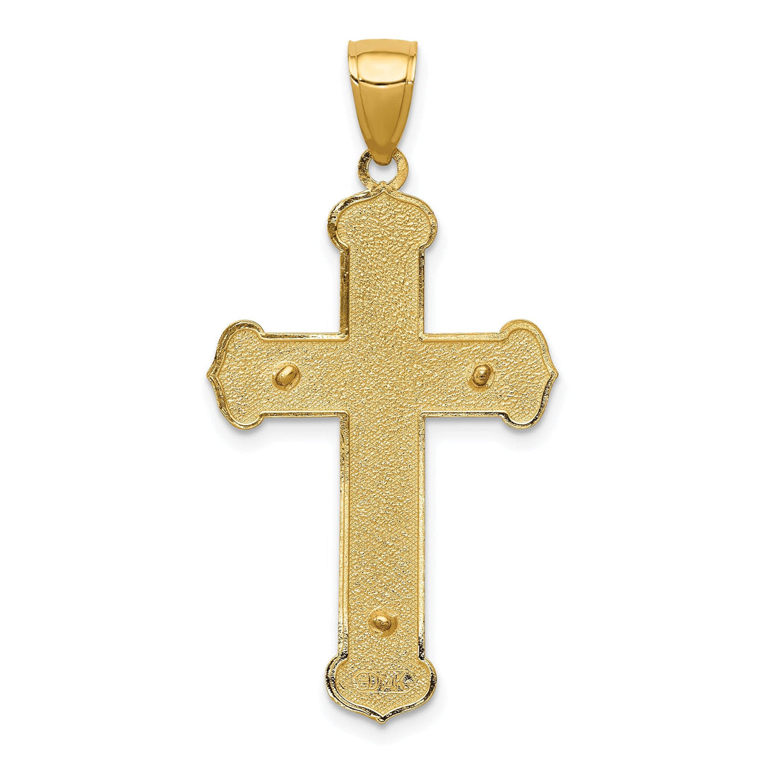 Lovely Rita's Charms & Pendants 14K Yellow Gold Classic Polished Crucifix Cross Pendant