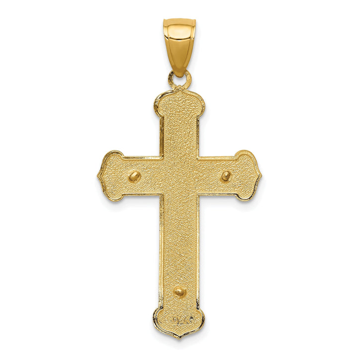 Lovely Rita's Charms & Pendants 14K Yellow Gold Classic Polished Crucifix Cross Pendant