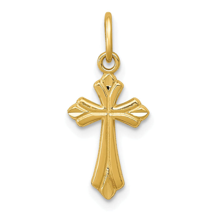 Lovely Rita's Charms & Pendants 14K Yellow Gold Classic Polished D.C Small Filigree Cross Pendant