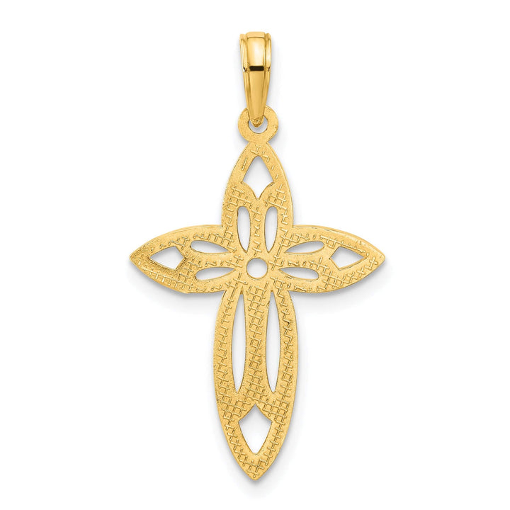 Lovely Rita's Charms & Pendants 14K Yellow Gold Classic Polished Fancy Cut-out Passion Cross Pendant