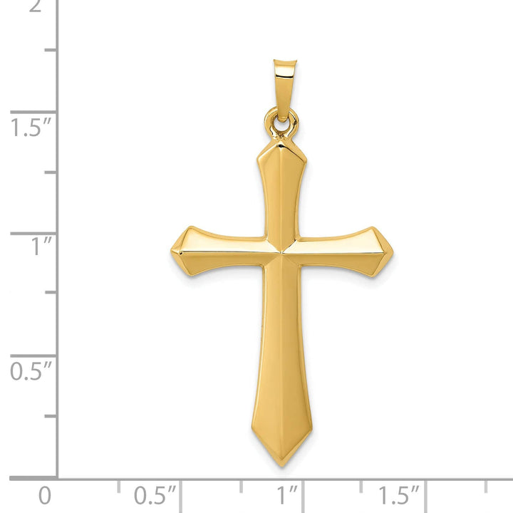 Lovely Rita's Charms & Pendants 14K Yellow Gold Classic Polished Passion Cross Pendant