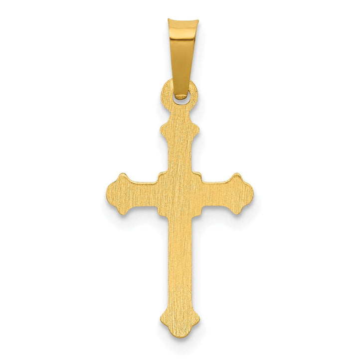 Lovely Rita's Charms & Pendants 14K Yellow Gold Classic Polished Small Filigree Cross Pendant