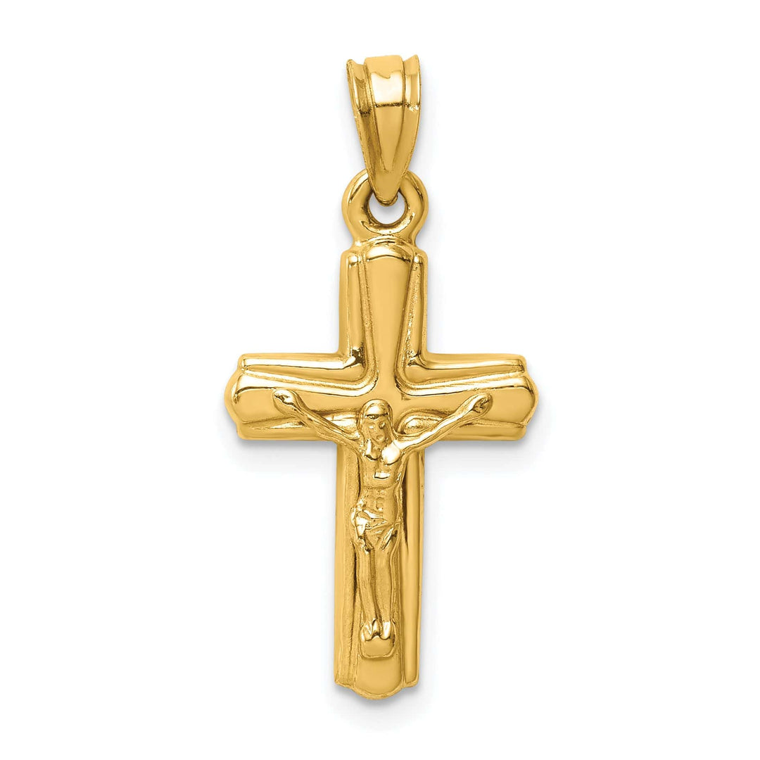 Lovely Rita's Charms & Pendants 14K Yellow Gold Classic Reversible Crucifix Cross Pendant