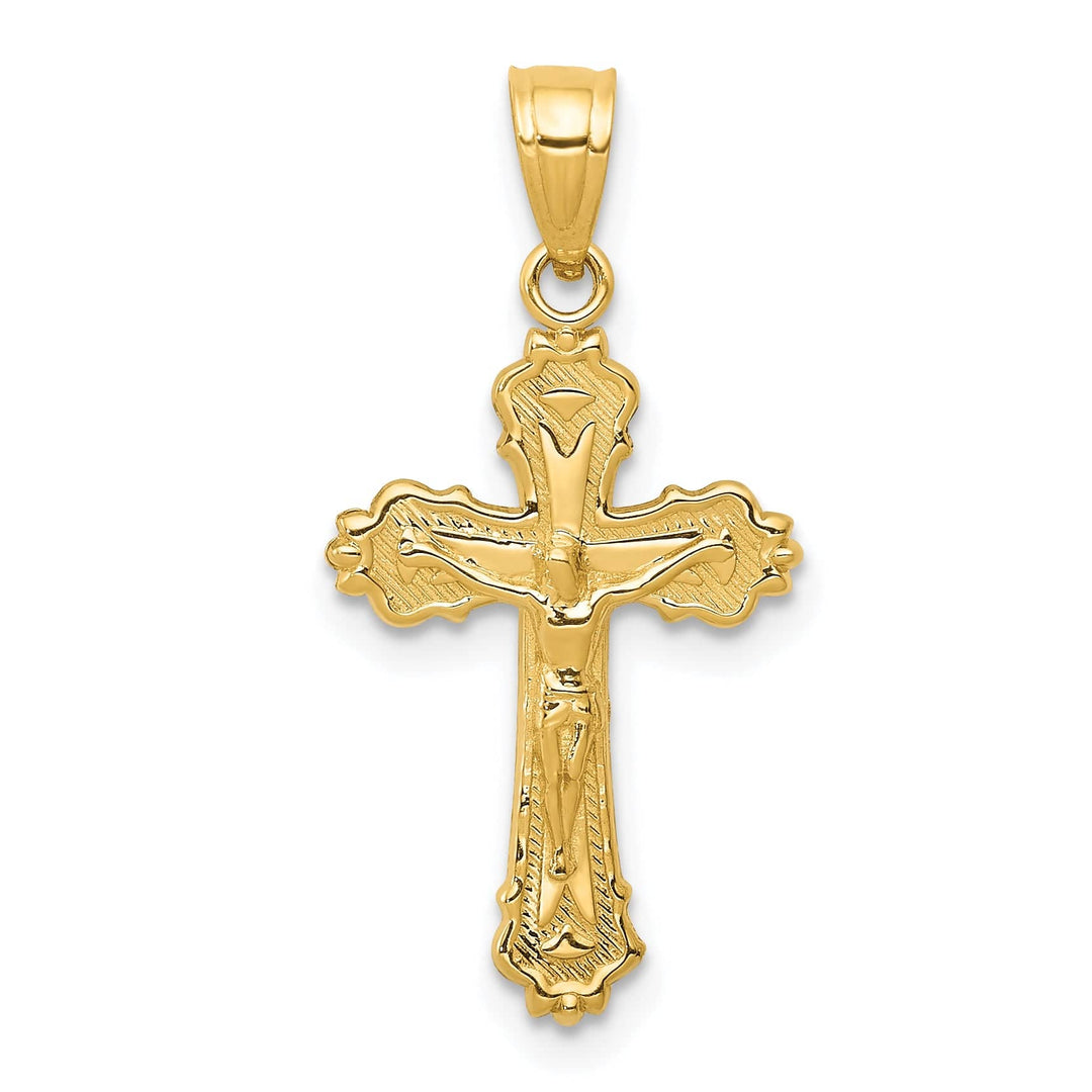Lovely Rita's Charms & Pendants 14K Yellow Gold Classic Small Crucifix Cross Pendant