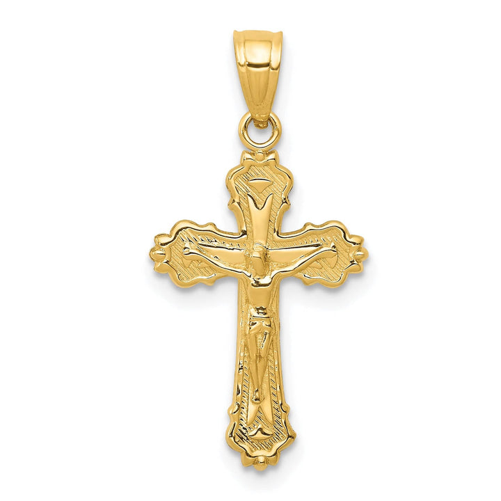 Lovely Rita's Charms & Pendants 14K Yellow Gold Classic Small Crucifix Cross Pendant