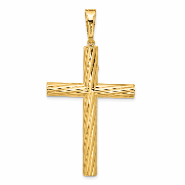 Lovely Rita's Charms & Pendants 14K Yellow Gold Classic & Textured INRI Cross Pendant