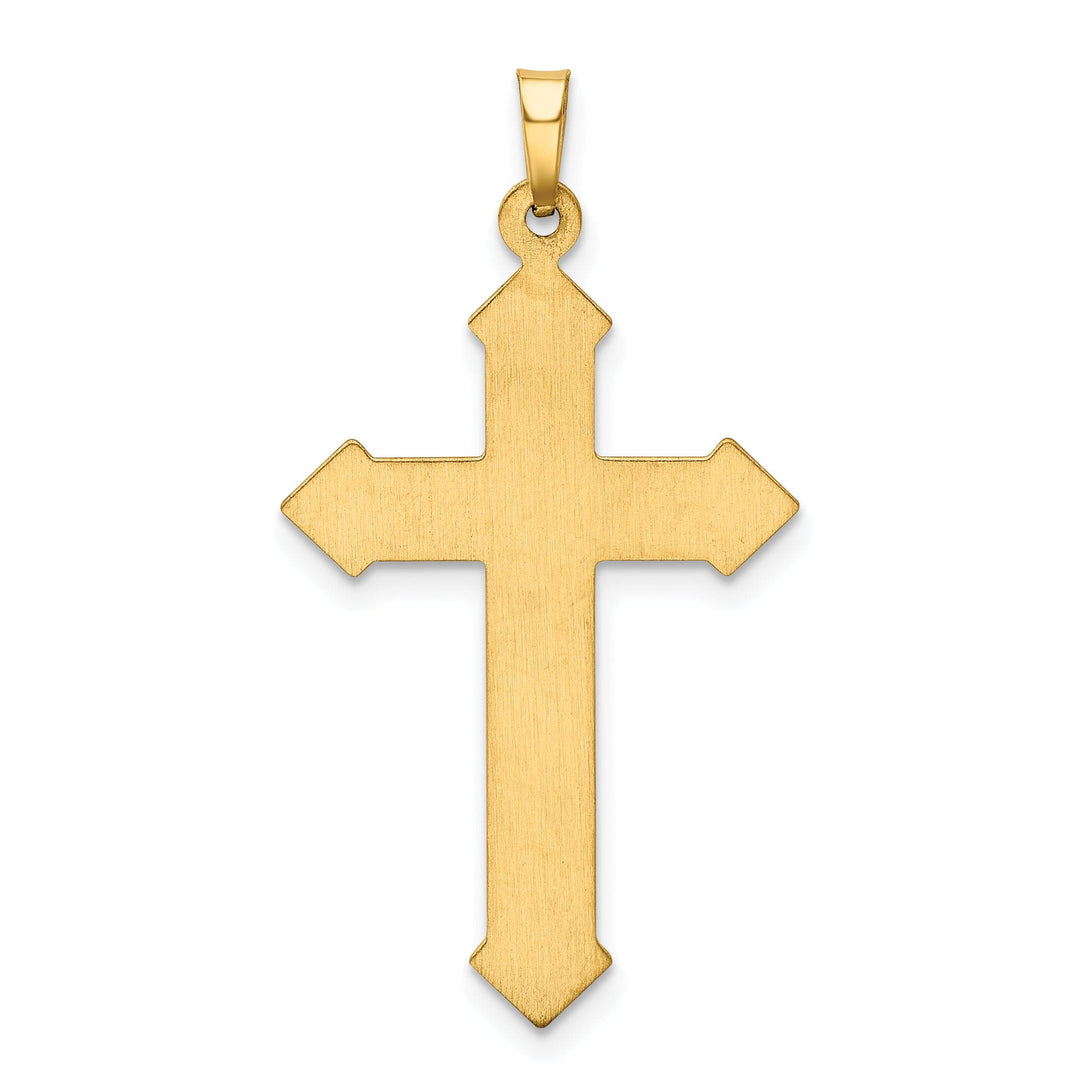 Lovely Rita's Charms & Pendants 14K Yellow Gold Classic & Textured Passion Cross Pendant