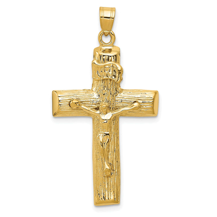 Lovely Rita's Charms & Pendants 14K Yellow Gold Classic Tree INRI Cross Pendant