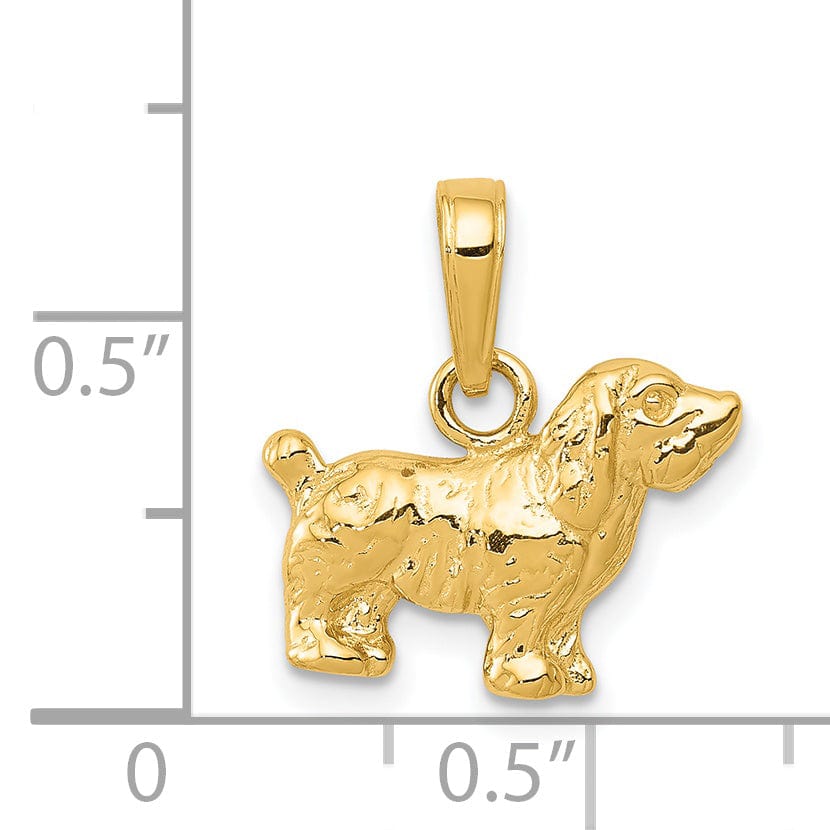 Lovely Rita's Charms & Pendants 14k Yellow Gold Cocker Spaniel Dog Pendant