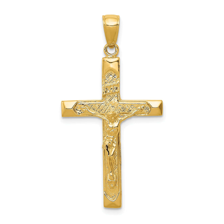 Lovely Rita's Charms & Pendants 14K Yellow Gold Contemporary INRI Cross Pendant